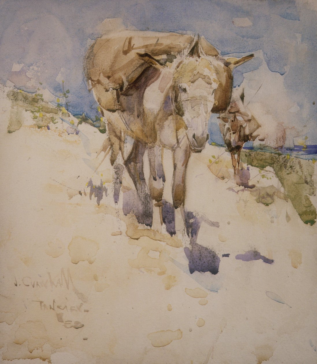 Tanger (wc på papir) av Joseph Crawhall