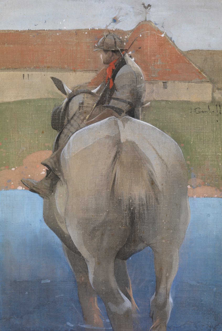 The Farmer's Boy (gouache på lin) av Joseph Crawhall