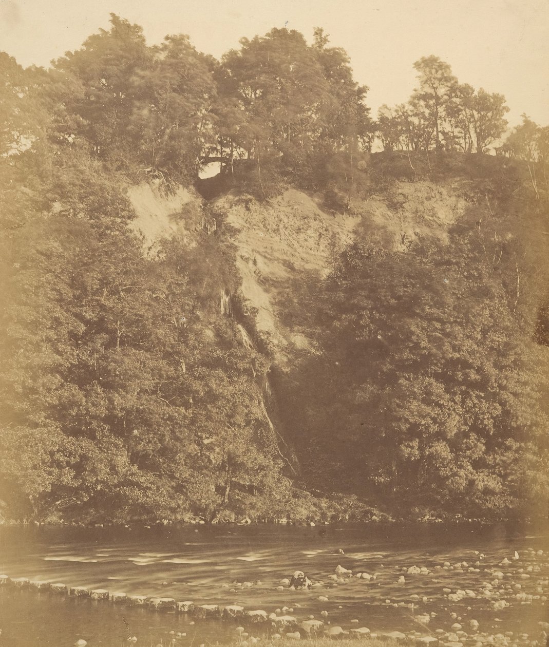 Bolton Priory. Stepping Stones, 1850-tallet. av Joseph Cundall