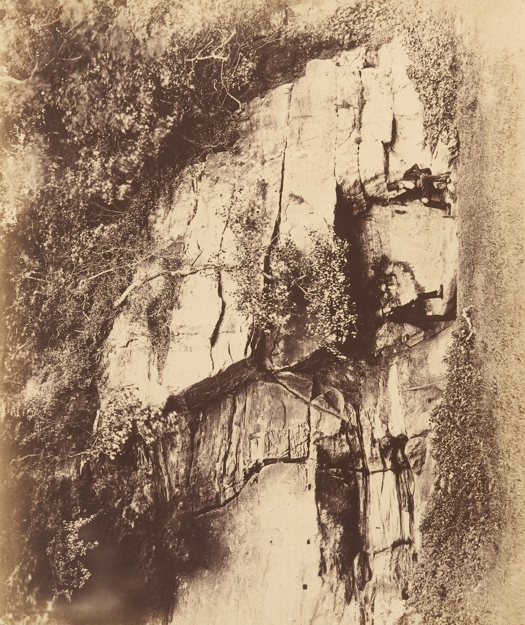 Fountains Abbey. The Echo Rock, 1850-tallet. av Joseph Cundall