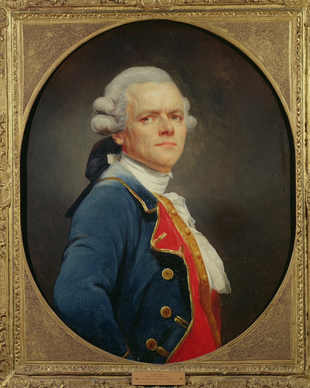 Selvportrett som sjøoffiser av Joseph Ducreux