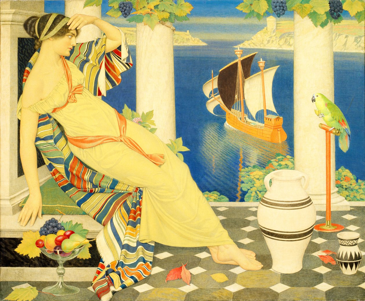 Ariadne i Naxos av Joseph Edward Southall