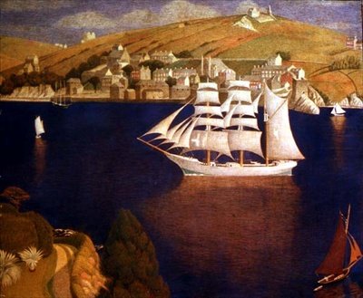 Fowey elvemunning, Cornwall av Joseph Edward Southall