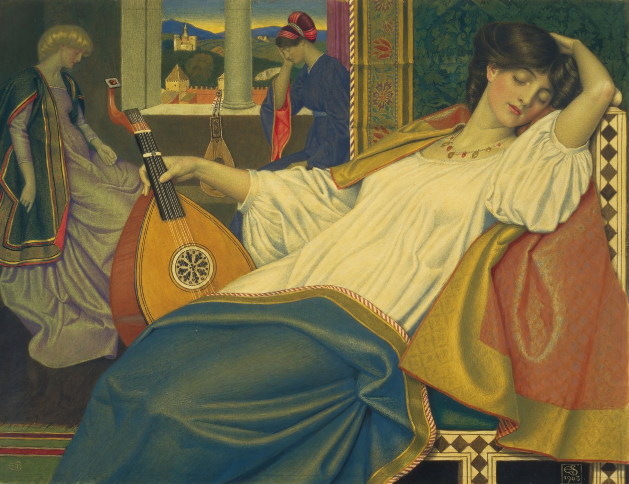 Tornerose, 1903. av Joseph Edward Southall