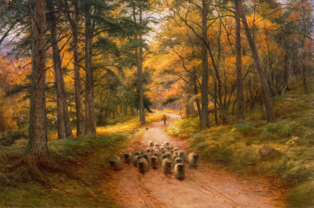 Hjemover (olje på lerret) av Joseph Farquharson
