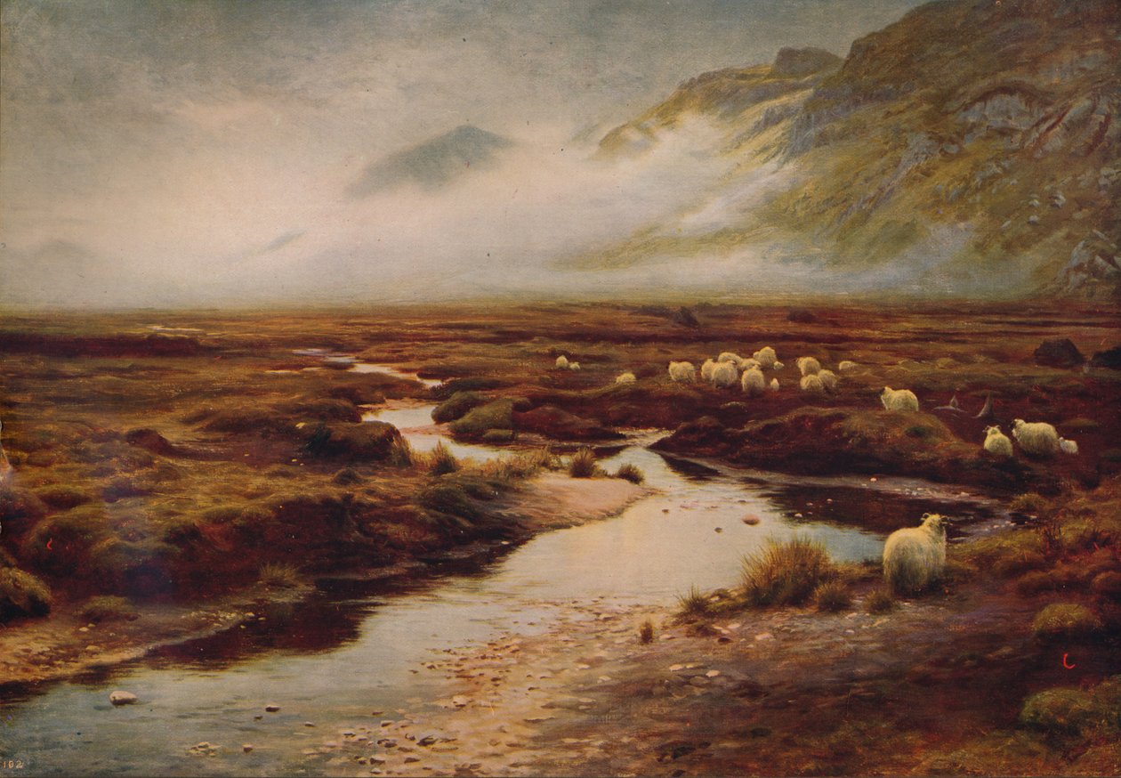 The Moss at Poolewe, 1913, c1915 av Joseph Farquharson