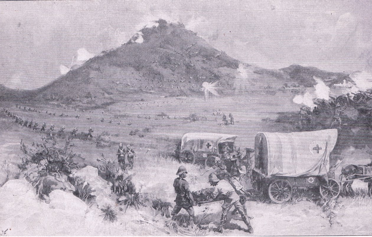 Slaget ved Graspan (litho) av Joseph Finnemore