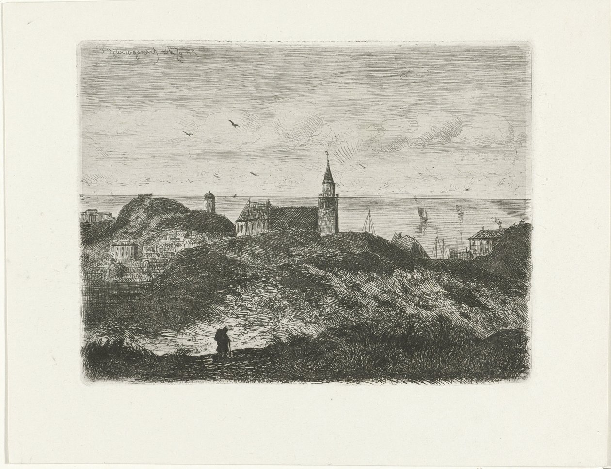 Utsikt over Scheveningen av Joseph Hartogensis