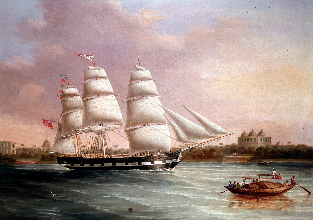John Wood nærmer seg Bombay, c1850. av Joseph Heard