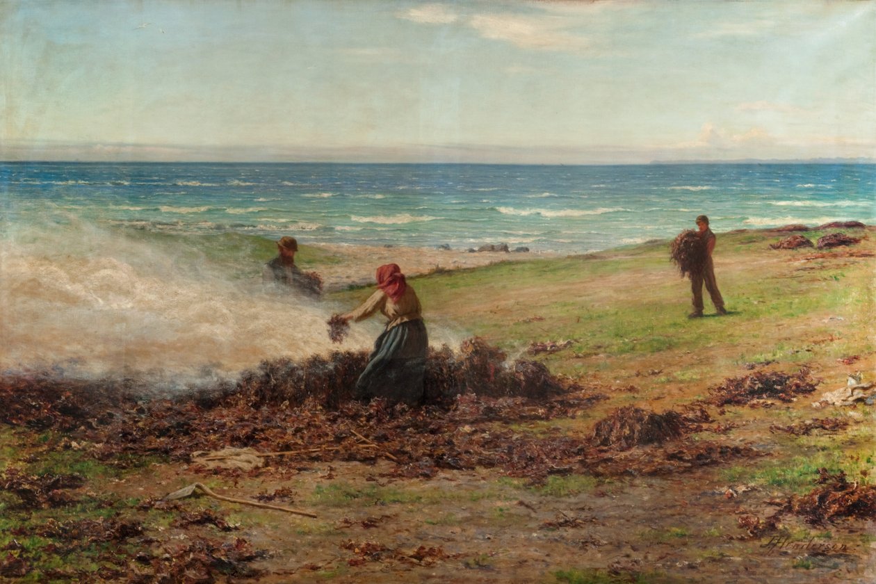 Tare Burning (olje på lerret) av Joseph Henderson