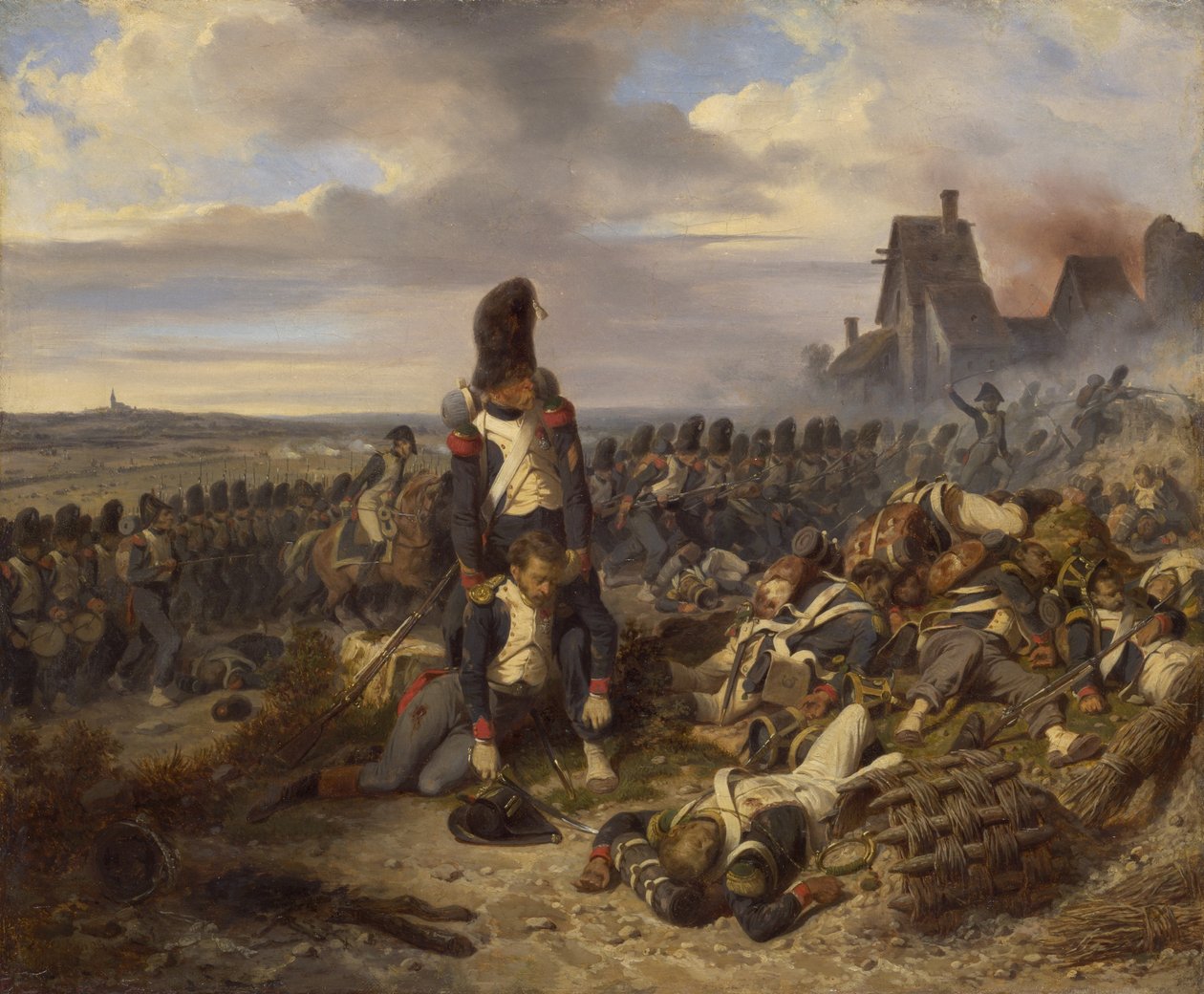 Slagscene, ca. 1825 av Joseph Louis Hippolyte Bellange