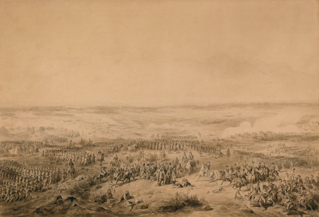 Slaget ved Ocana, ca. 1844 av Joseph Louis Hippolyte Bellange