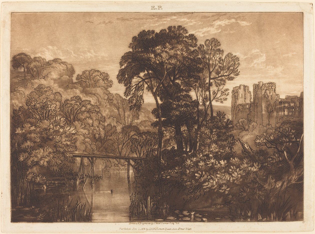 Berry Pomeroy Castle av Joseph Mallord William Turner