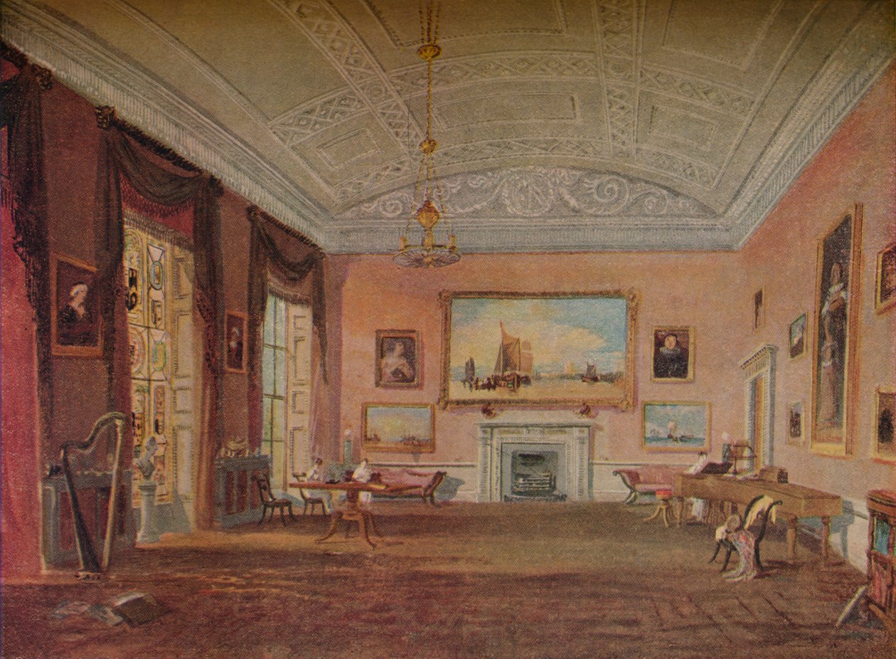 Drawing Room, Farnley, 1818 av Joseph Mallord William Turner