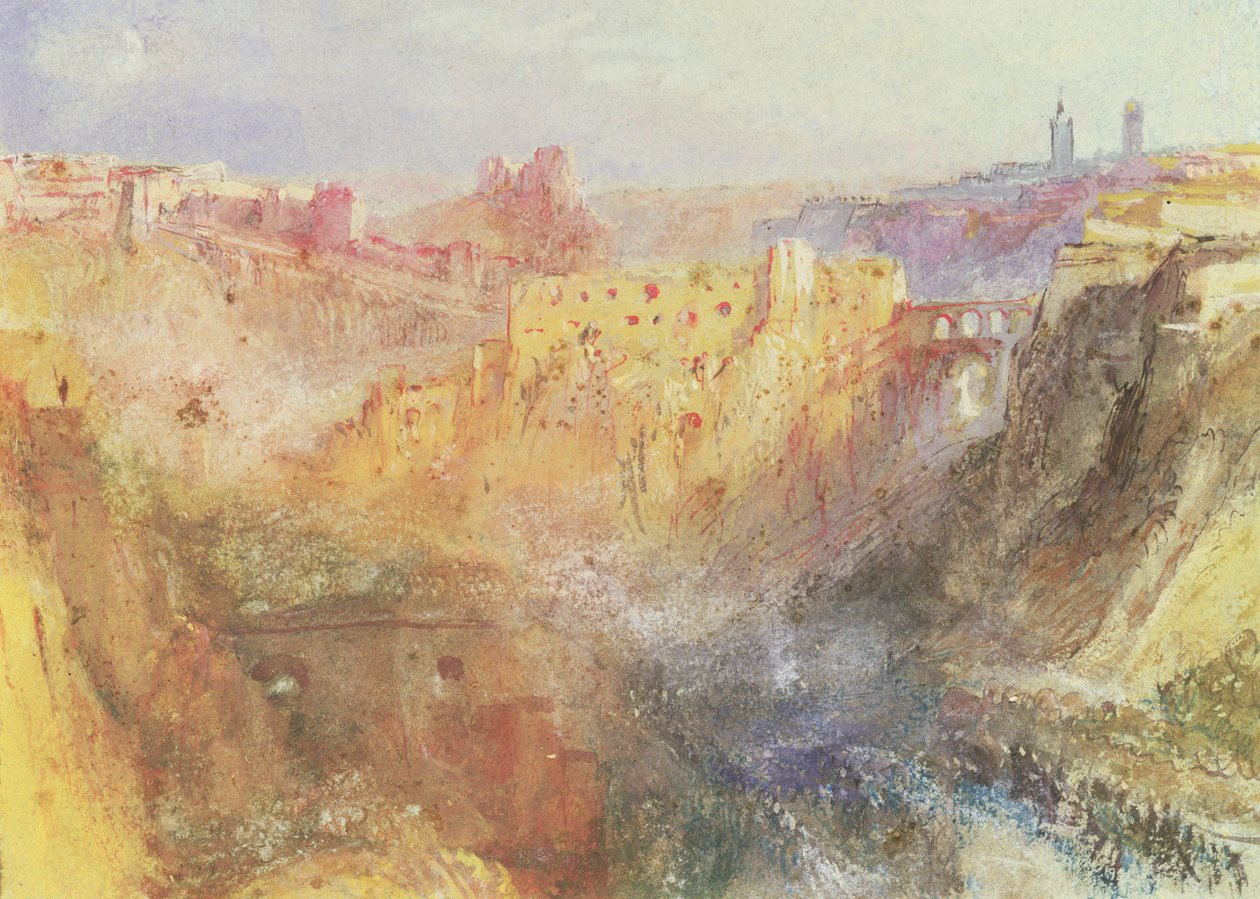 Luxembourg (wc på papir) av Joseph Mallord William Turner