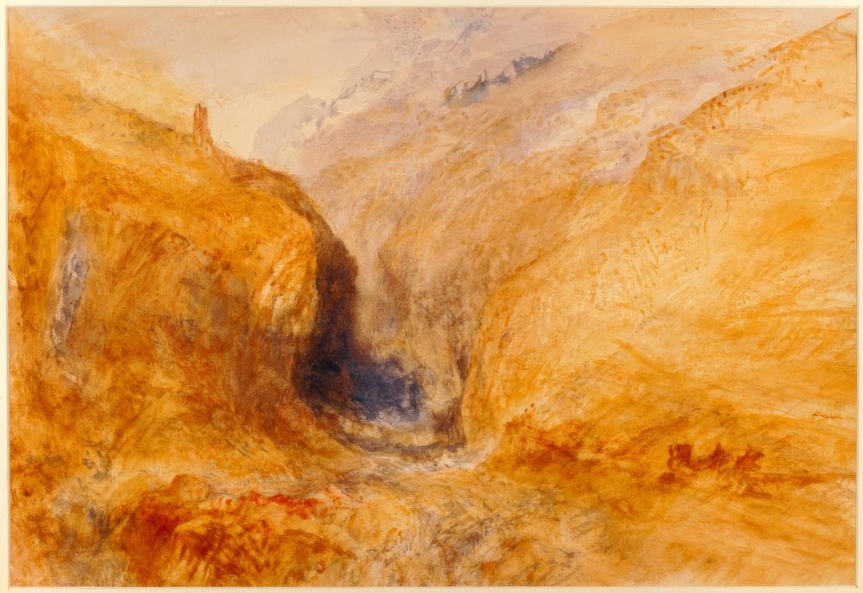Mountainous Landscape / av Turner. av Joseph Mallord William Turner