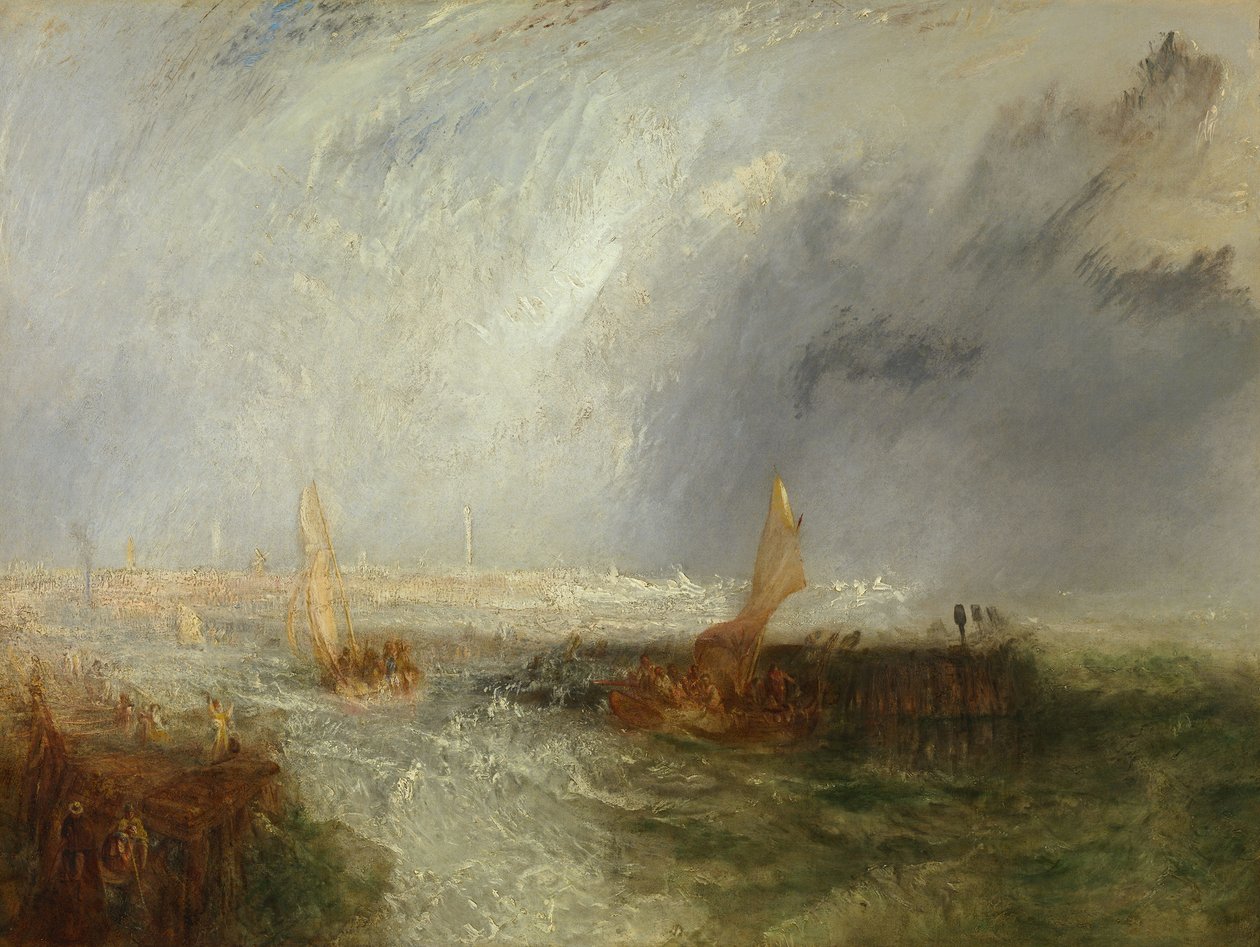 Oostende, 1844. av Joseph Mallord William Turner