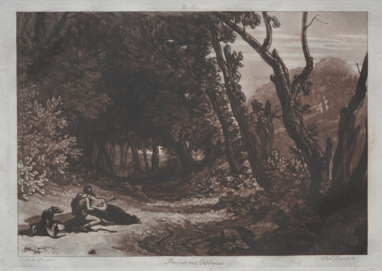 Procris og Cephalus av Joseph Mallord William Turner