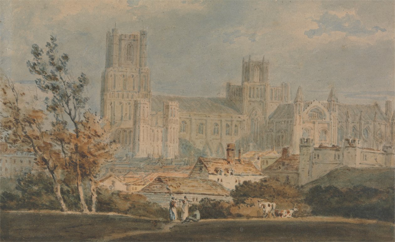 Utsikt over Ely-katedralen av Joseph Mallord William Turner