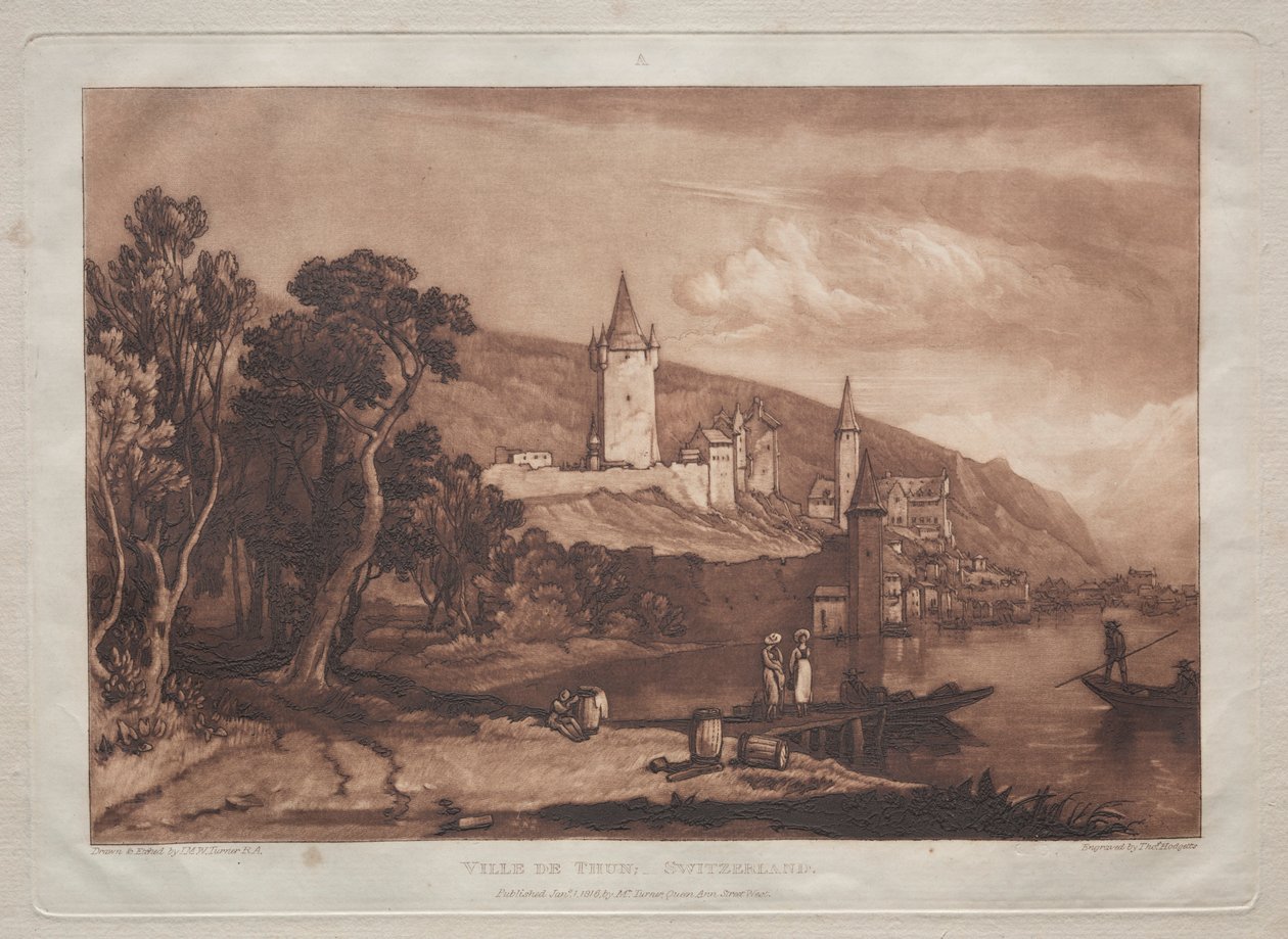 Byen Thun. av Joseph Mallord William Turner