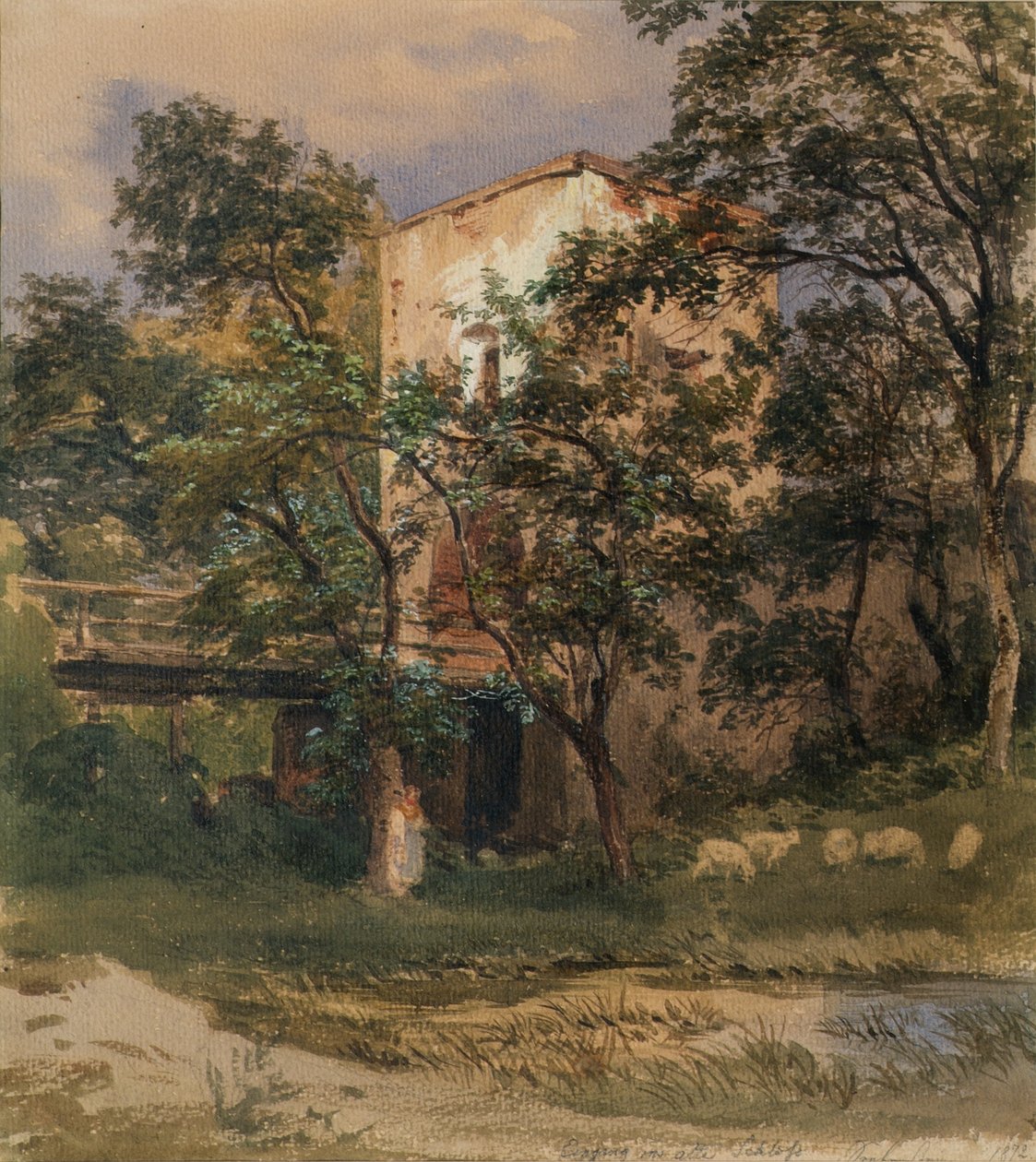 Inngang til Seebenstein slott av Joseph Martin Höger