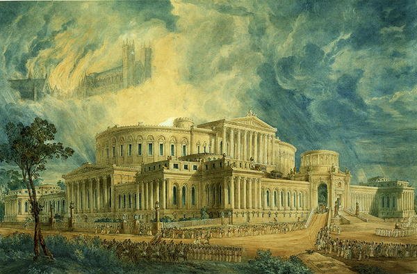New Senate House, London, uutført design av Joseph Michael Gandy