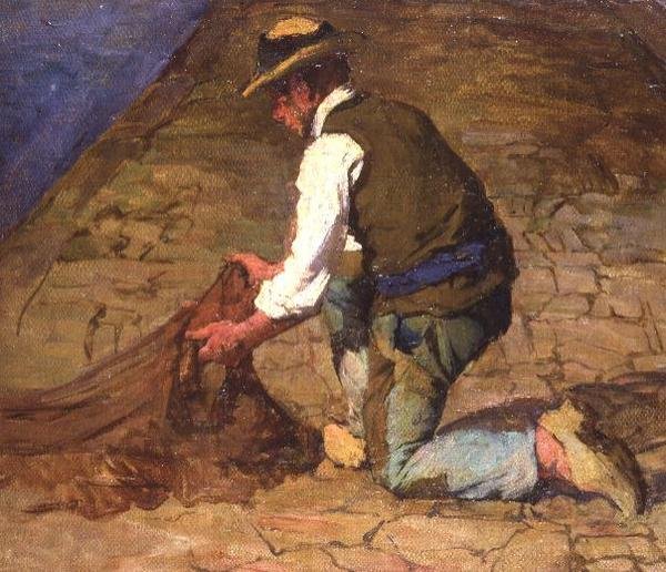 Inspiserer nettene av Joseph Milner Kite
