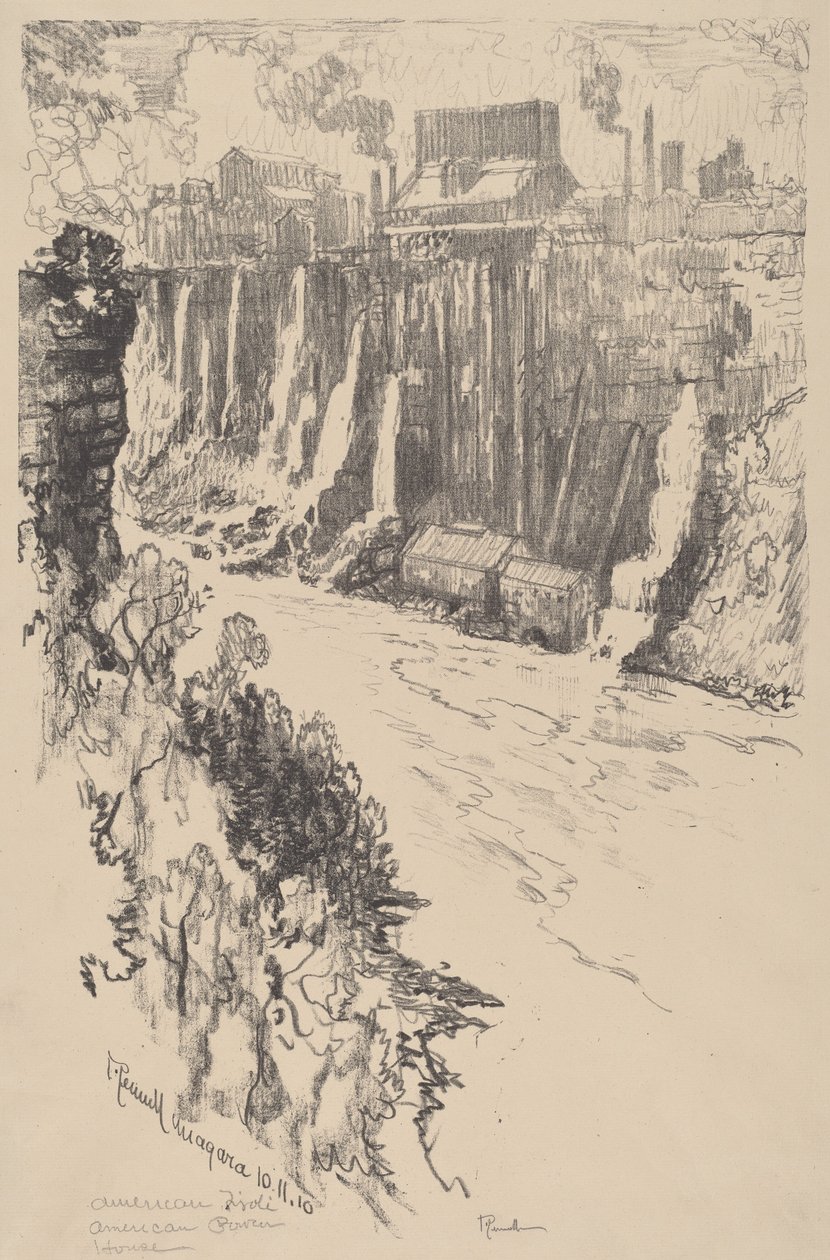 Amerikansk Tivoli, 1910. av Joseph Pennell