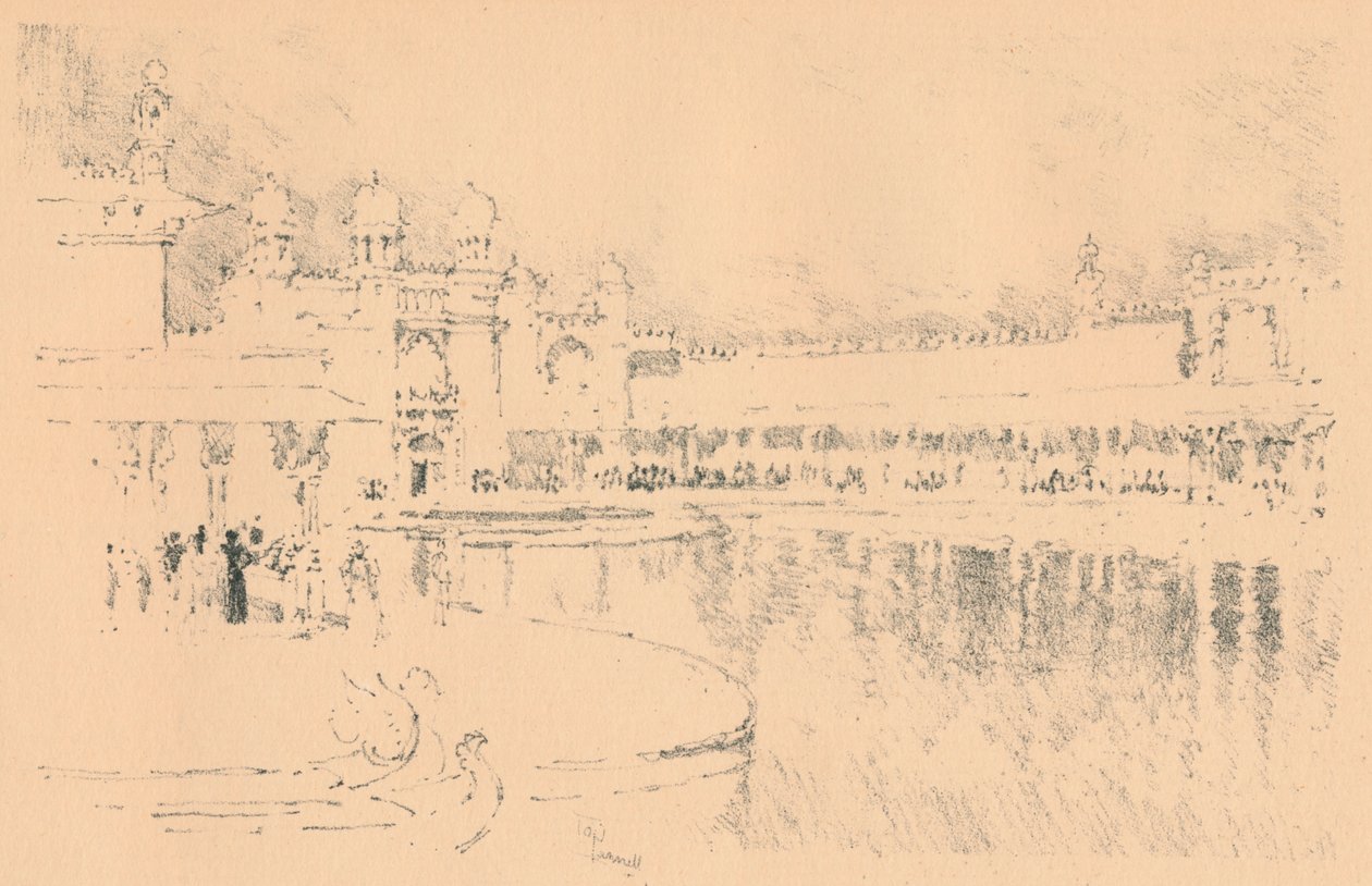 Auto-litografi av J. Pennell, c1877-1898, 1898 av Joseph Pennell