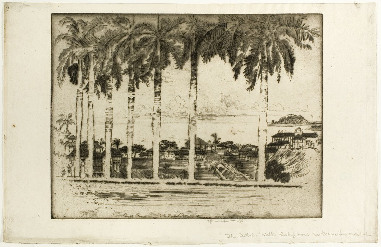 Bishops Walk, Ancon Hill, Panama av Joseph Pennell