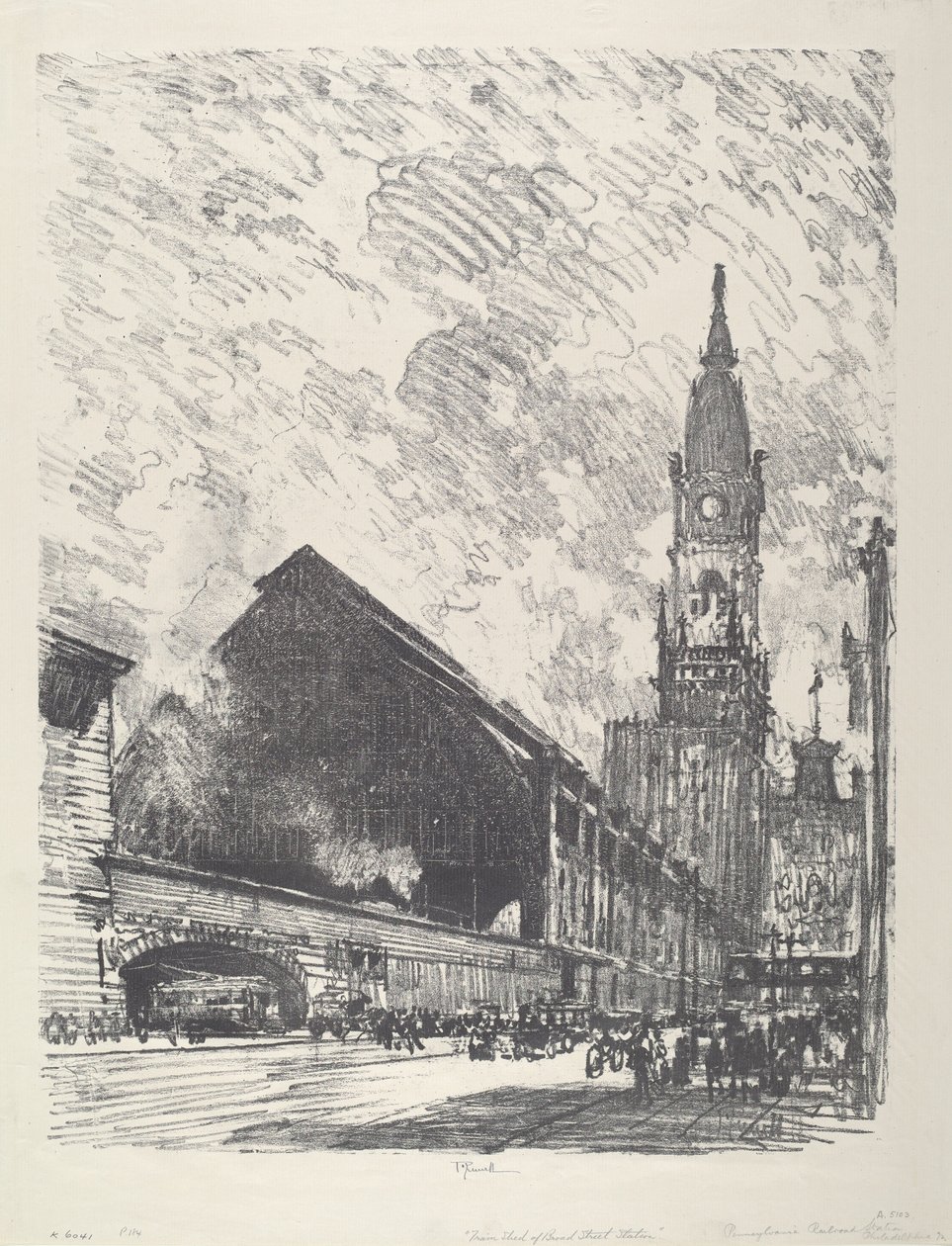 Broad St. Station, 1912. av Joseph Pennell