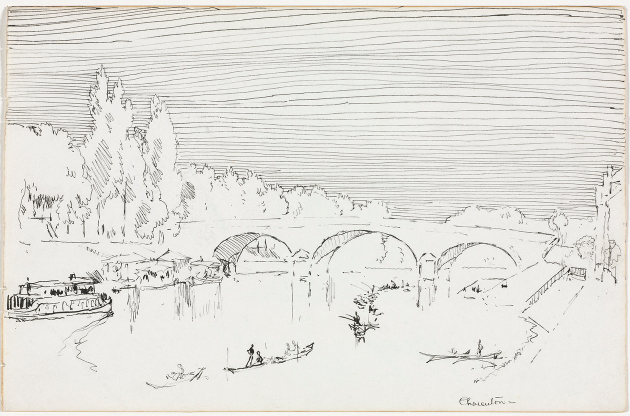 Charenton-le-Pont, ca. 1893. av Joseph Pennell