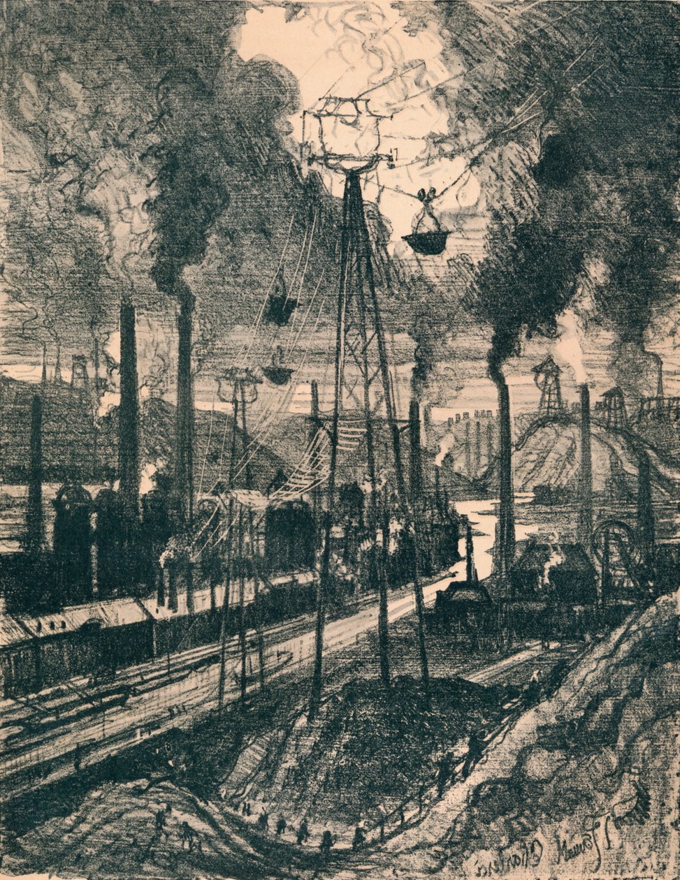 Charleroi, 1911, 1914 av Joseph Pennell