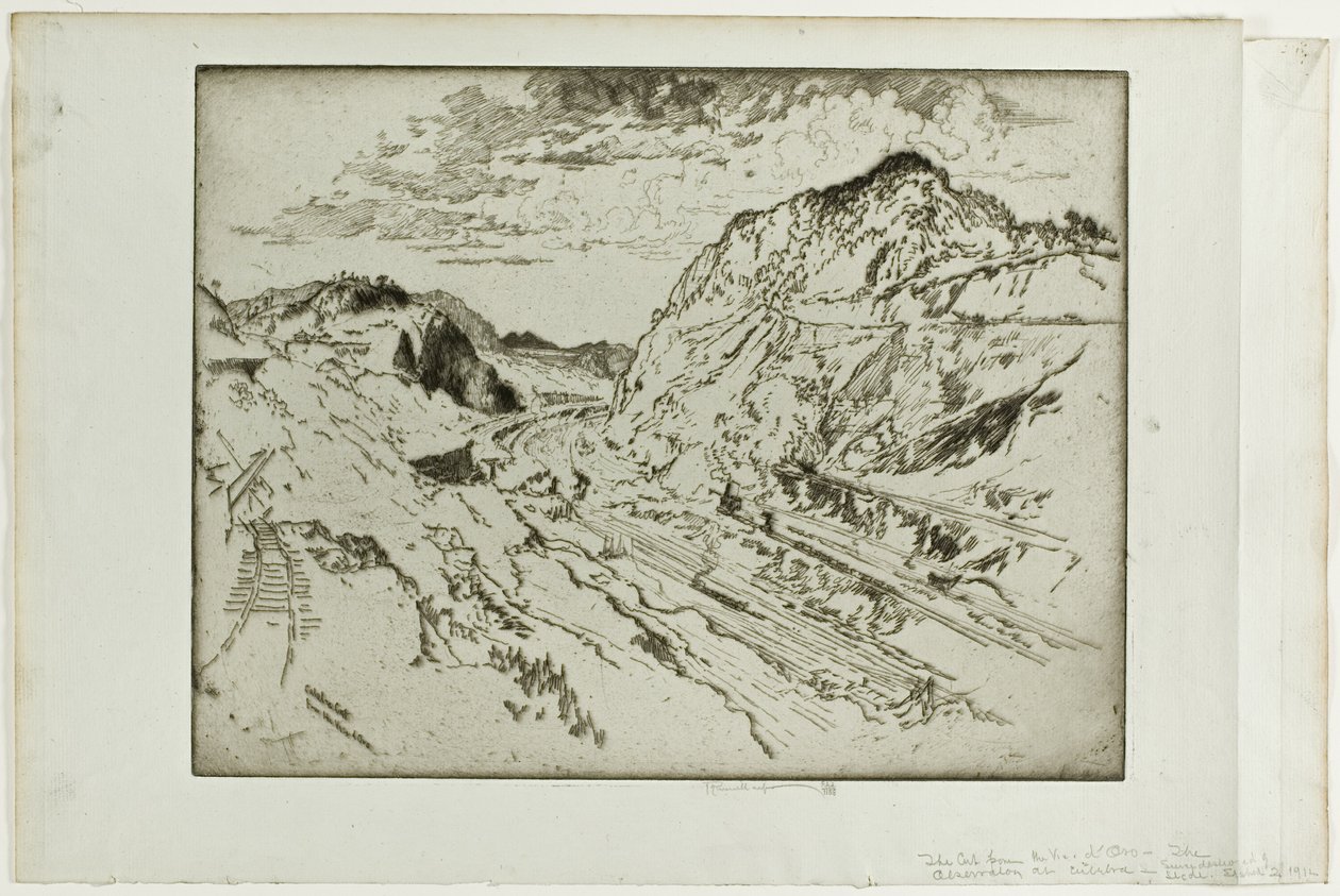 Culebra Cut, Panama av Joseph Pennell