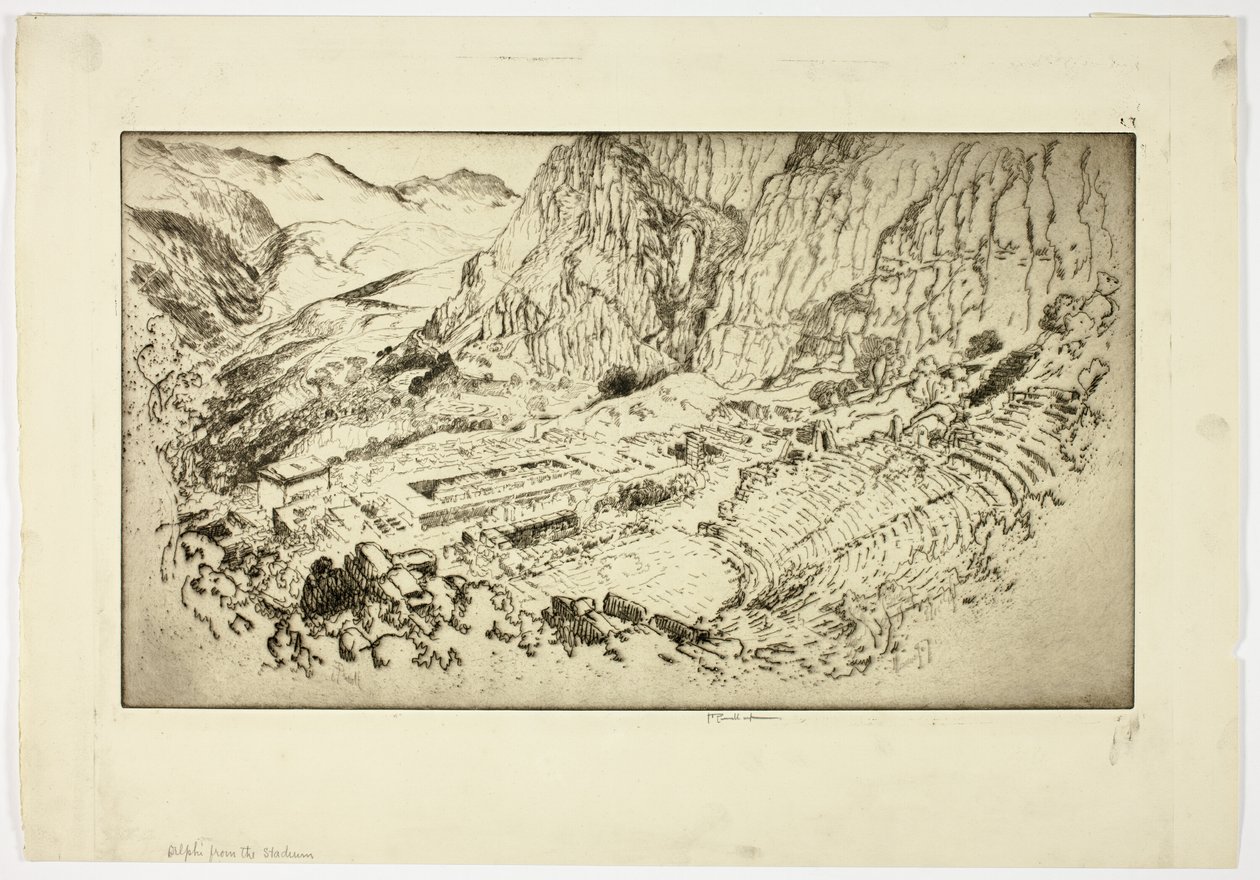 Delphi, fra stadion av Joseph Pennell