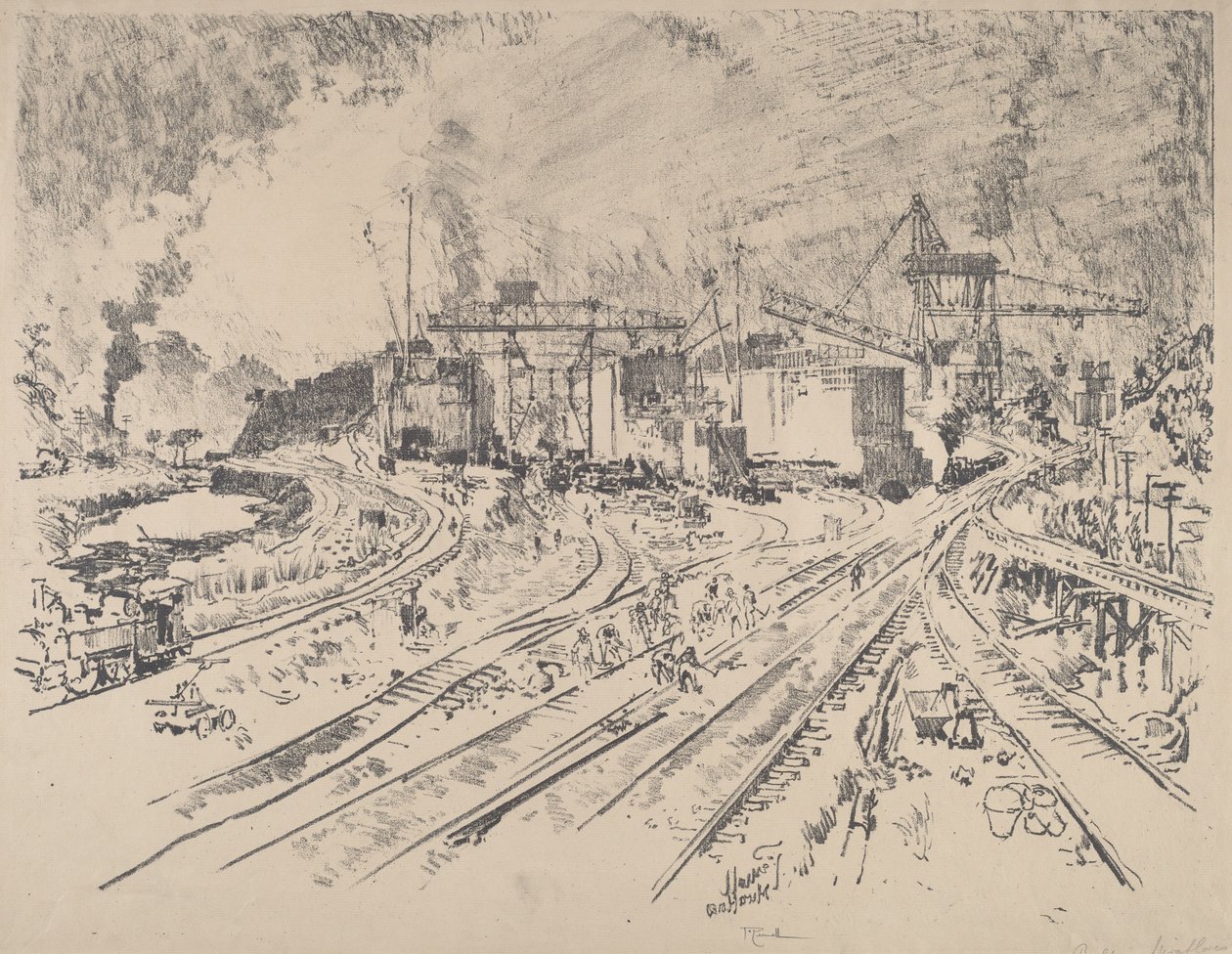 Tidlig morgen, Miraflores, 1912. av Joseph Pennell