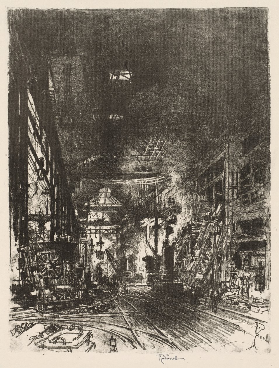Engelsk krigsarbeid: Within the Furnaces av Joseph Pennell