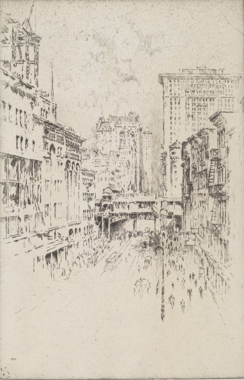 Forty-Second Street, 1904. av Joseph Pennell
