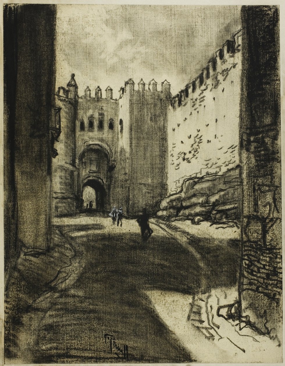 Gateway, Segovia av Joseph Pennell
