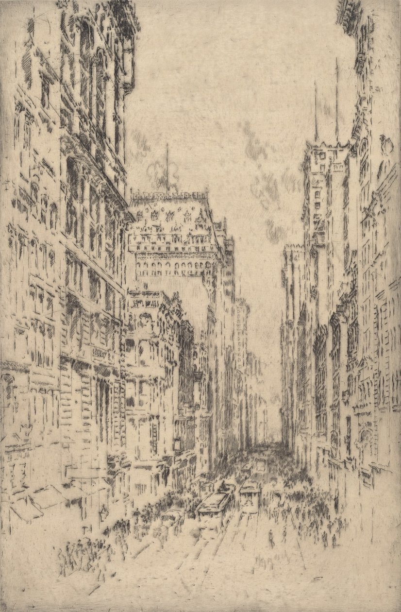 Nedre Broadway, 1904. av Joseph Pennell