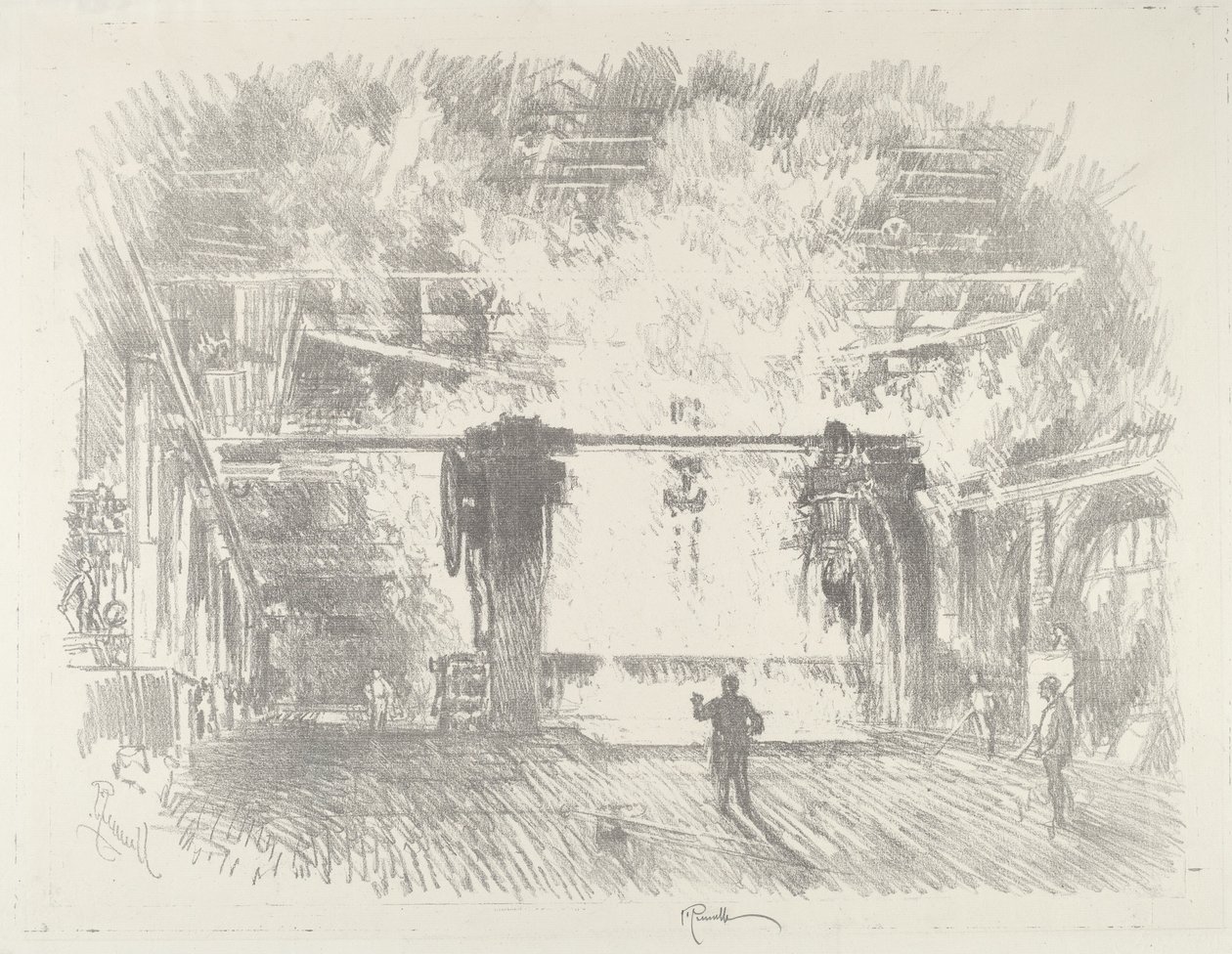 Making Armour-Plate, 1916. av Joseph Pennell