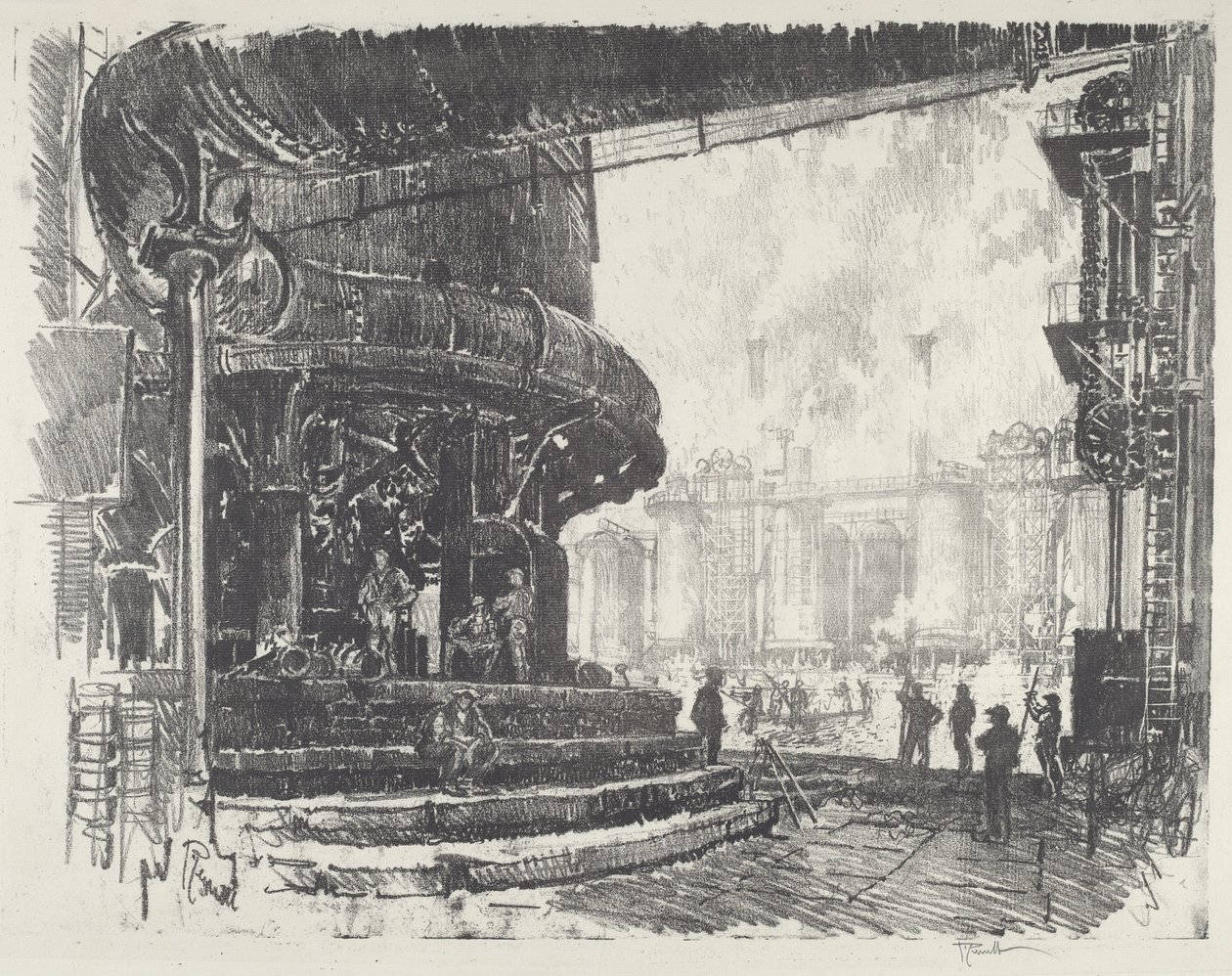 Making Pig-Iron, 1916. av Joseph Pennell