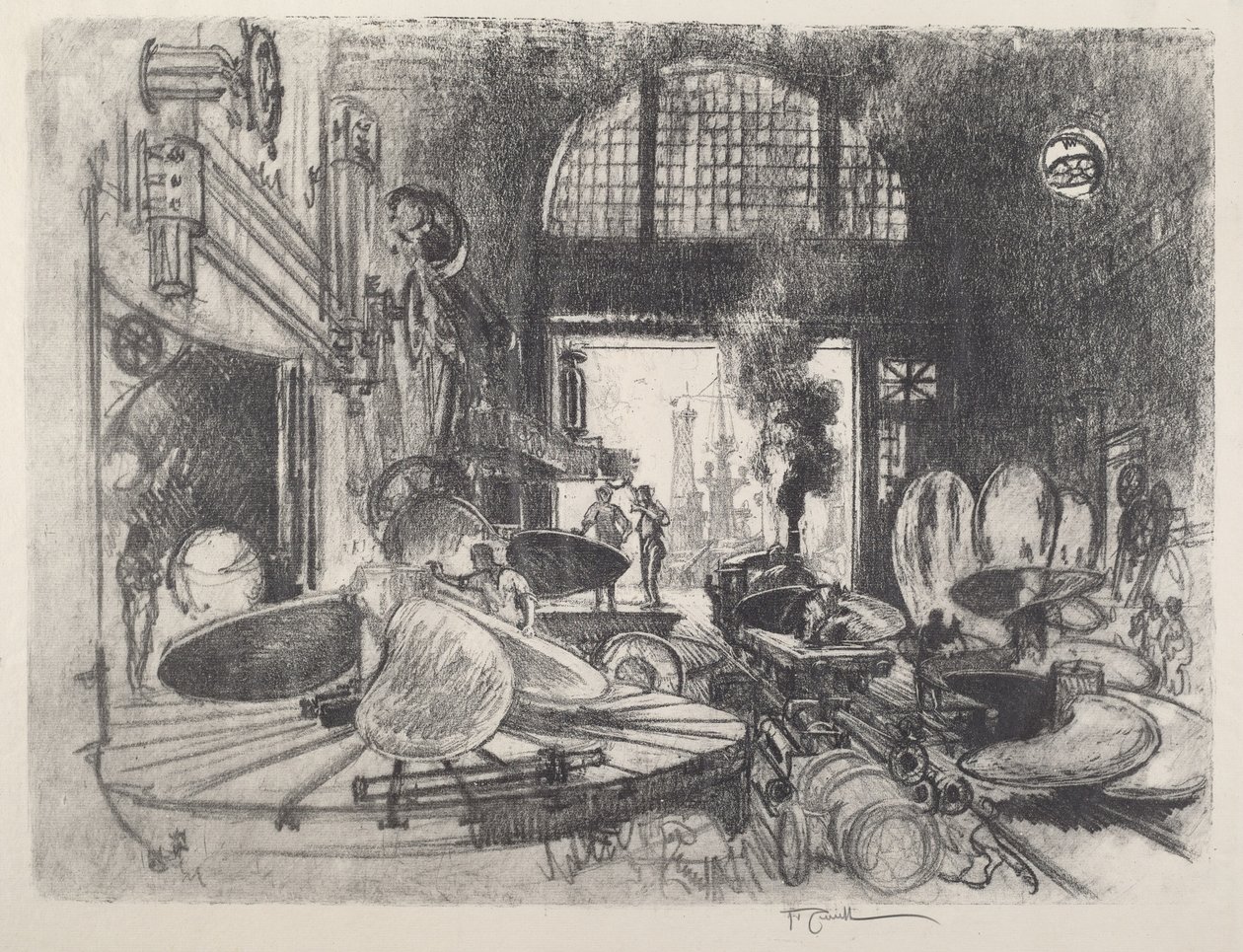 Lage propellblader, 1917. av Joseph Pennell