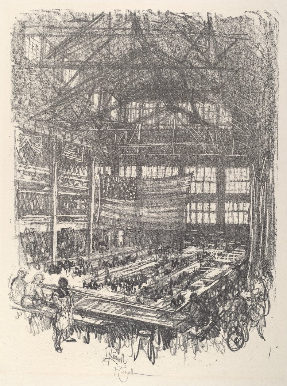 Lage rifler, 1917. av Joseph Pennell