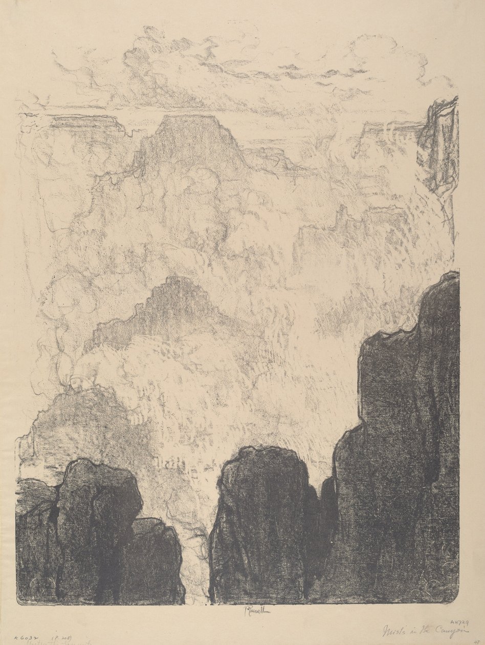 Mists in the Canyon, No.II av Joseph Pennell