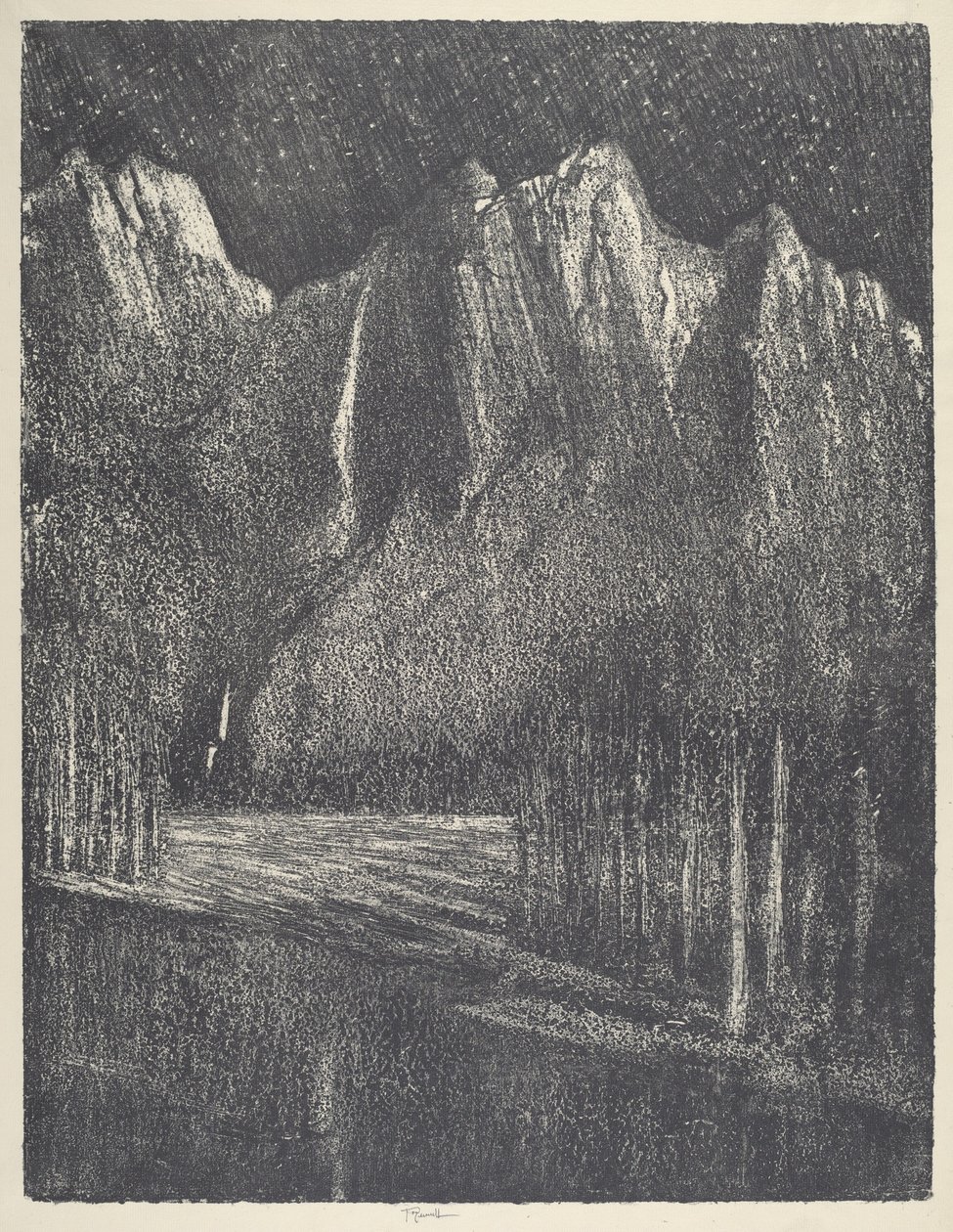 Natt i Yosemite, 1912. av Joseph Pennell