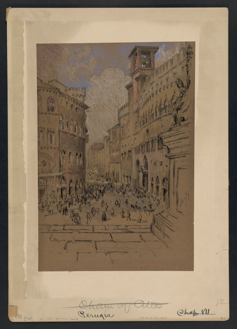 Perugia av Joseph Pennell