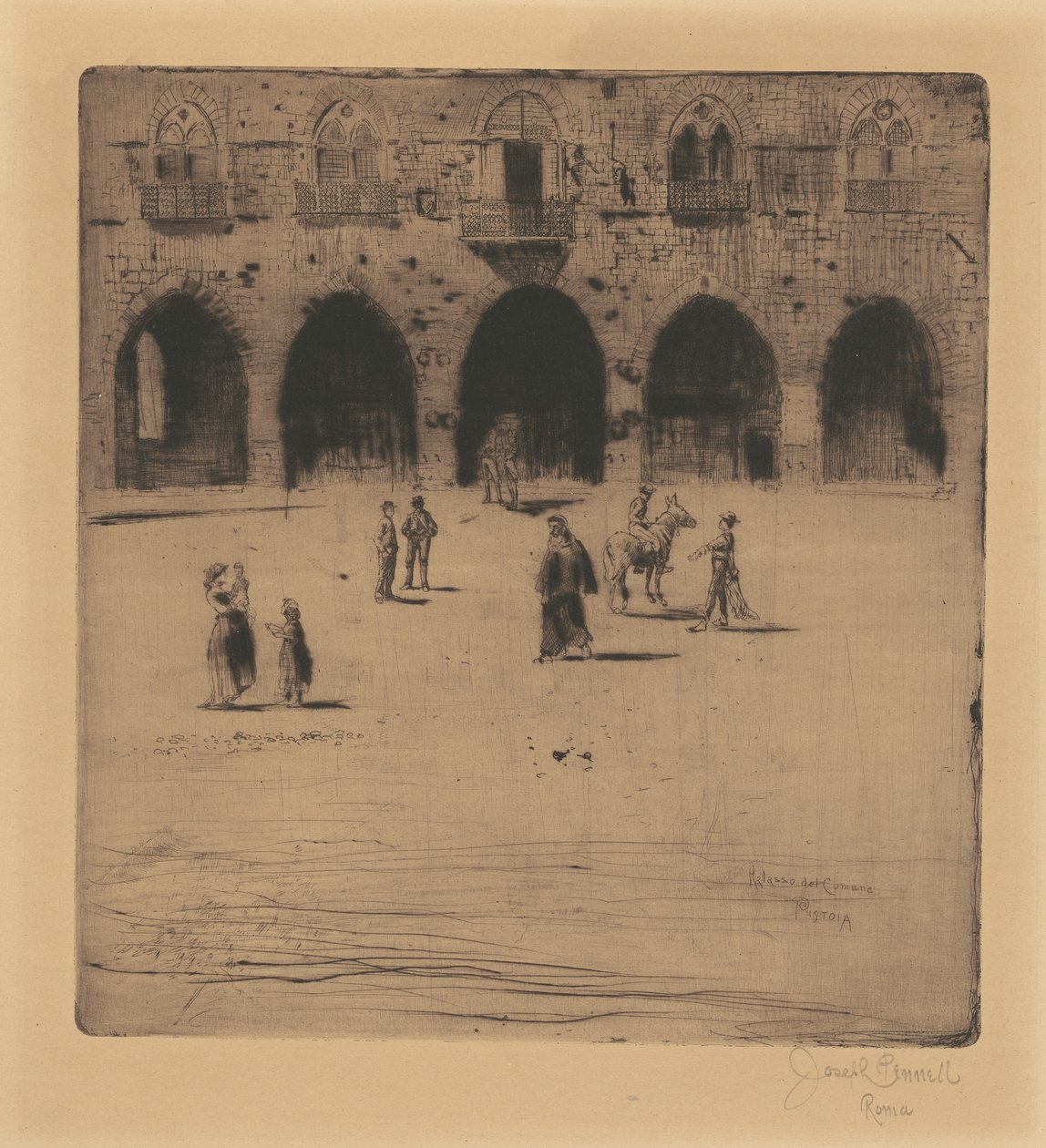 Rådhuset, Pistoia av Joseph Pennell