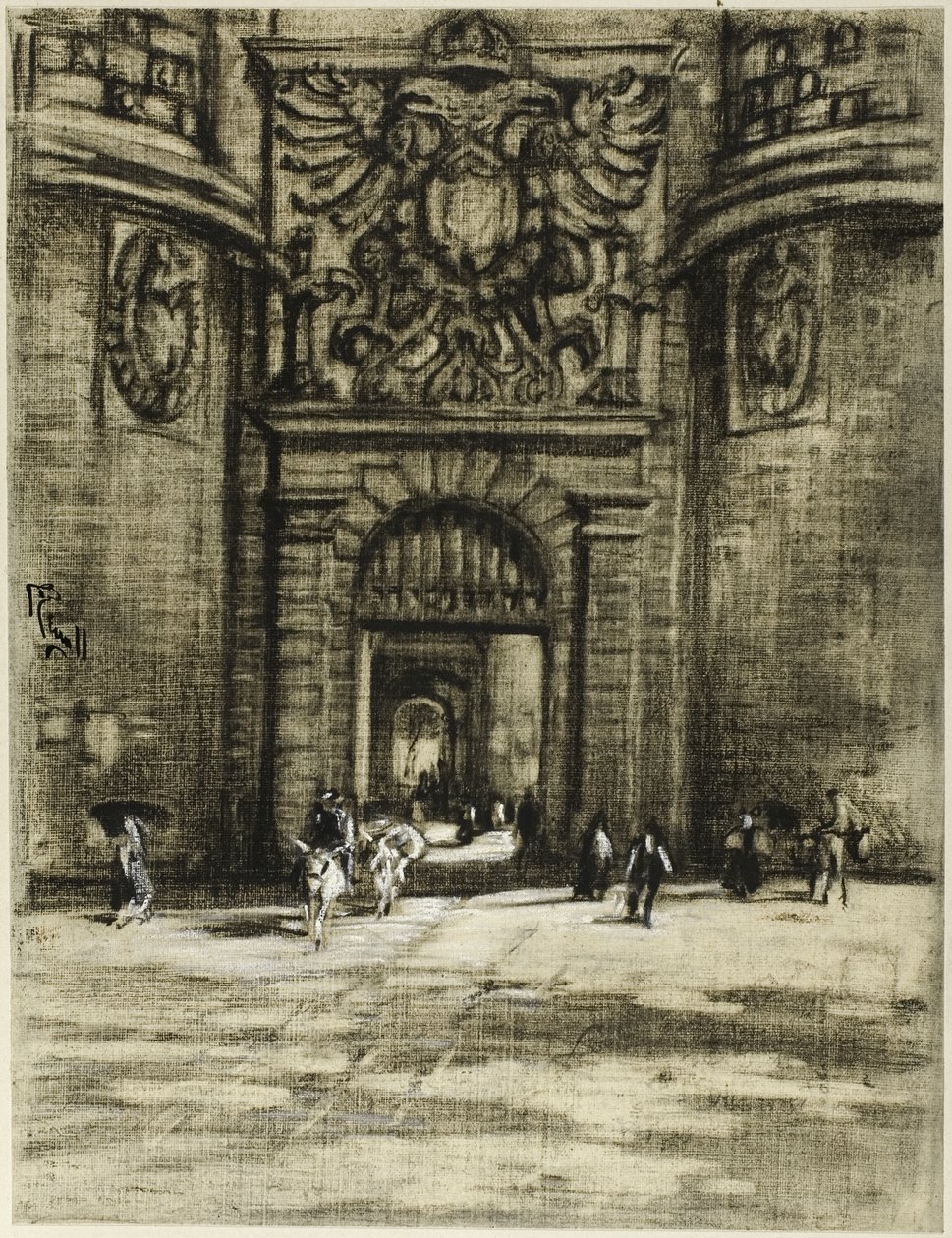 Porta Viragia, Toledo av Joseph Pennell