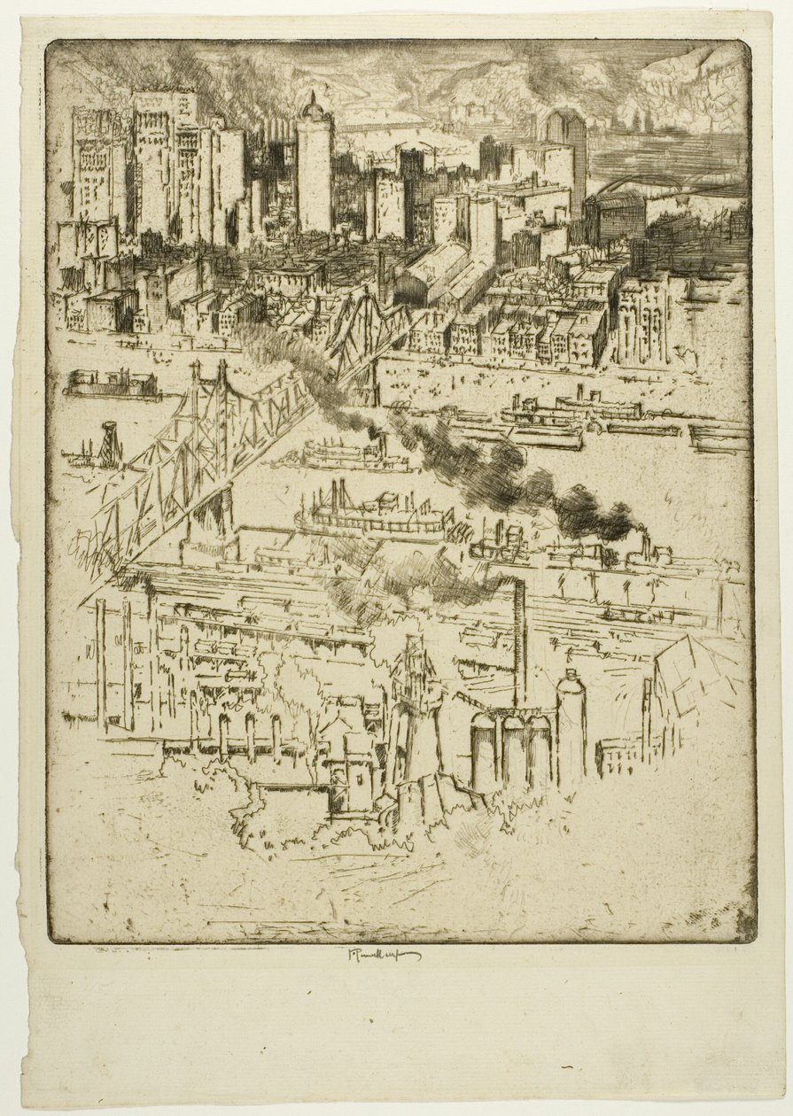 Jernbanestasjon, Pittsburgh av Joseph Pennell